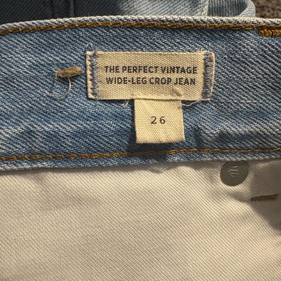 Madewell The Perfect Vintage Wide-Leg Crop Jean Light Wash (26) - Picture 6 of 6